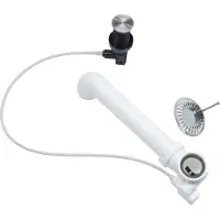 Reginox R37874 Druckknopfexzenter Comfort gebürstet für Spülen mit Integralablauf / M1784