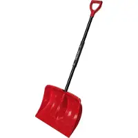 Freund Victoria Kunststoff-Schneeschieber, 490 mm breit, mit Metallstiel klappbar