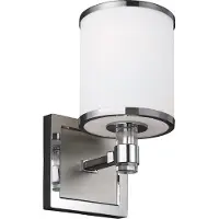 Elstead Lighting Elstead Prospect Park Wandleuchte E27 Satin Nickel, Chrom