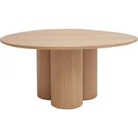 Miliboo - Design-Couchtisch aus hellem Holz HOLLEN