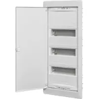 Schneider Electric ABN Kleinverteiler Amigo A 36UP Unterputz 3-reihig 12 TE IP30 weiß mit Tür BxHxT 305/330x515/585x99/90 mm