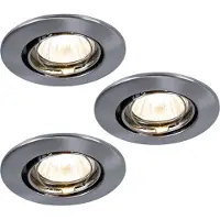 Paulmann 99357, Wohnzimmer, Edelstahl, Transparent, GU4, Halogen, warmweiß