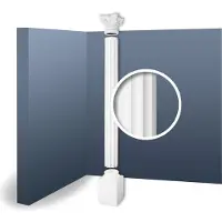 ORAC Decor KC6 LUXXUS Vollsäulen Set Stucksäule antike Relief-Form | 2,86 m