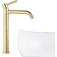 OEM Waschbeckenarmatur, Messingkonstruktion, 360-Grad-Drehung, gebürstetes Gold