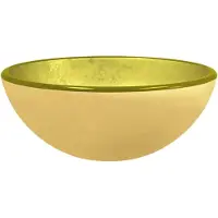 vidaXL Waschbecken Hartglas 30x12 cm Golden