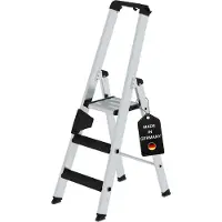 Proregal Stufen-Stehleiter einseitig begehbar mit clip-step relax 3 Stufen