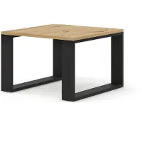 Homlando Couchtisch Luca 60 x 60 cm Quadrat Beistelltisch Tisch für das Wohnzimmer Artisan Eiche