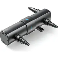 SunSun CUV-224 Teichklärer 4500 l/h / 24 W UVC, Vorklärgerät für Teichfilter & Teichpumpe, Wasserklärer mit UV-Lampe, Lichtfilter zur Algenbekämpfung