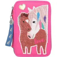 Depesche 10529 Miss Melody 3-fach Federtasche Streichpa
