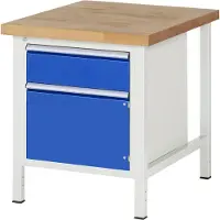 RAU Werkbank Serie 8152, 1 Schublade, 1 Tür, B 750 x T 900 x H 840 mm