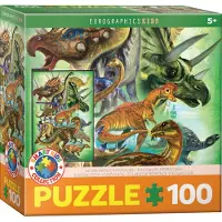 Eurographics Puzzle Pflanzenfressende Dinosaurier 100 Teile