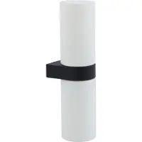 LUCANDE Basolo Wandleuchte H31,5 IP44 Schwarz - , Basolo, dimmbar, Weiß, für Badezimmer, Modern