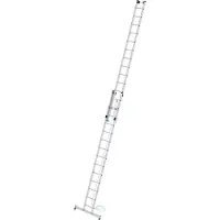 Proregal Sprossen-Seilzugleiter 2-teilig mit nivello-Traverse 2x14 Sprossen