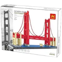 Wange The Golden Gate Bridge United States, Bausatz, 6 Jahr(e), ABS, Kunststoff, 1977 Stück(e)