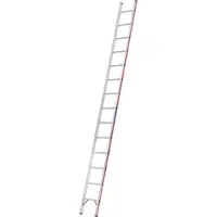 Hymer Sprossenanlegeleiter, 14 Sprossen, Länge 4,11 m, Reichhöhe 4,99 m, Gewicht 7,3 kg
