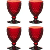 Villeroy & Boch Boston Coloured 4er Set Rotweinglas 200 ml rot Kristallglas