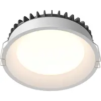 Maytoni Runde Einbauleuchte Weiß IP44 LED 24W Okno für Bad, Dimmbare Farbtemp.