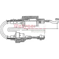 METZGER 11.2552 Kupplungsseil Seilzug für OPEL Calibra A (C89) 835/440mm