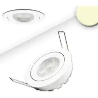 ISOLED LED Einbaustrahler, weiß, 8W, 72°, rund, warmweiß, dimmbar