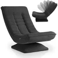 Juskys Relaxsessel / Liegesessel Corsica - Cord - Dunkelgrau