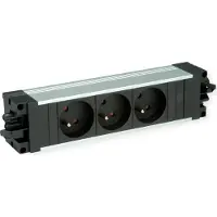 Bachmann Step Steckdosenleiste 3-fach UTE Schutzkontakt Wieland GST18 Aluminium