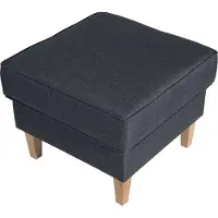 Max Winzer Hocker Lorris - Flachgewebe denim - Maße: 53 x 53 x 45 cm