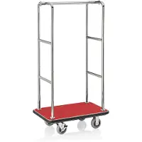 WAS Germany Gepäckwagen, 94,5 x 61 x 173 cm, silberfarben,