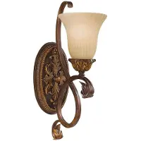 FEISS Zeitgenössische Wandleuchte Sonoma Valley Stahl Antik Braun Glas 1 Licht E27