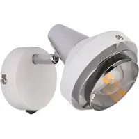 Etc-shop Wandleuchte, Chrom, Spot verstellbar, 10 cm