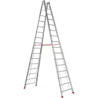 Euroline Premium 305 Sprossenstehleiter 2x16 Sprossen