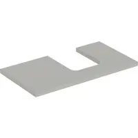 Geberit Waschtisch-Platte One 90x3x47cm, greige/lackiert m, Ausschn re