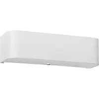 Sollux Wandleuchte LOKKO weiß 2xE27 15W Stoff/Glas/Stahl 12x12x45cm