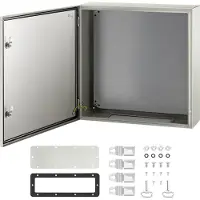 Vevor Schaltschrank Kohlenstoffstahl Verteilerschrank Industriegehäuse 60x60x20cm Schaltkasten IP66 & NEMA Wasserdicht Anschlussdose Stromkasten Ideal für Fabriken Baustellen Einkaufszentren usw.