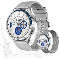 Valdus Herren Smartwatch – IP67 Wasserdicht, Telefonfunktion, Fitness-Tracker mit Herzfrequenz-, SpO- & Temperaturmessung – Grau