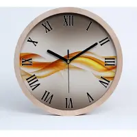 Tulup Holzuhr 20fi cm wanduhr - schwarze Spitzen - abstrakcjaale