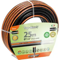 Claber Top-Black Verdrehsicherer Schlauch - Die ultimative Wahl für Gartenbewässerung Ø 1/2" (12,5 mm) 25 m