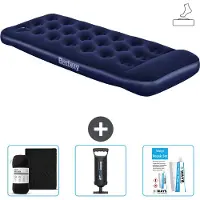 Bestway Luftmatratze - 1 Person - 76 x 185 x 28 cm - Blau - Inklusive Zubehör
