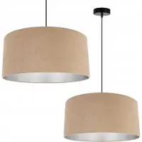 Light11 HOME Kronleuchter Pendelleuchte Chrom mit Velours Lampenschirm – Elegante Hängelampe Deckenlampe für Wohnzimmer und Esszimmer