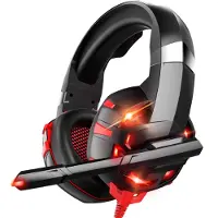 Strex Geräuschunterdrückungs-Headset mit Mikrofon | Gaming-Headset kabelgebunden Geeignet für alle Plattformen | Xbox-Headset mit 7.1-Surround-Sound & LED