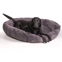 Wallace & Jones Hundebett Cordo · dunkelgrau · M · ca. 115 x 100 x 20 cm
