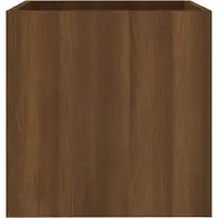 Prolenta Maison Exclusive - Pflanzgefäß Braun Eichen-Optik 40x40x40 cm Holzwerkstoff