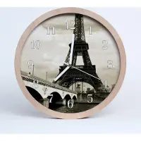 Tulup Holzuhr 20fi cm wanduhr - Paris Stadt