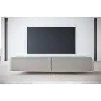 MINIO go for it , TV-Schrank, Lowboard "DONNA" 180 cm, stehend, hängend, ohne LED-Beleuchtung, Grau Pallad Farbe