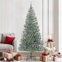 Prolenta Maison Exclusive - Künstlicher Weihnachtsbaum beschneit mit LED Licht 210 cm
