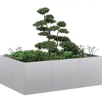 Prolenta Maison Exclusive - Pflanzkübel 120x80x40 cm Verzinkter Stahl