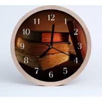 Tulup Holzuhr 20fi cm wanduhr - Buch Fließende
