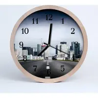 Tulup Holzuhr 20fi cm wanduhr - Stadt