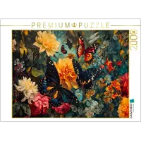 CALVENDO Puzzle Blütenflug der Schmetterlinge | 2000 Teile Lege-Größe 90x67cm Foto-Puzzle für glückliche Stunden