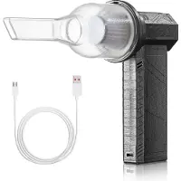 Kkmoon Mini-Turbo-Jet-Ventilator, 52 m/s, Turbo-Ventilator, 130.000 U/min, wiederaufladbares, leistungsstarkes Geblaese