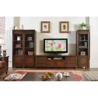 AEA Wohnzimmer Set Wandregal Kommode Sideboard Wohnwände 3x Vitrine Design 4tlg.Neu